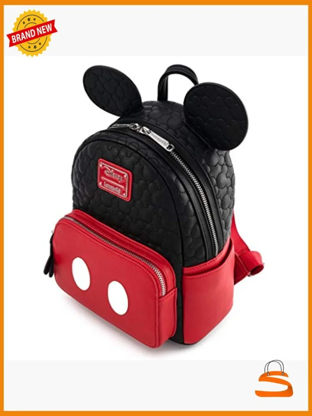 Quilted Cosplay Mini Backpack Faux Leather Daypack